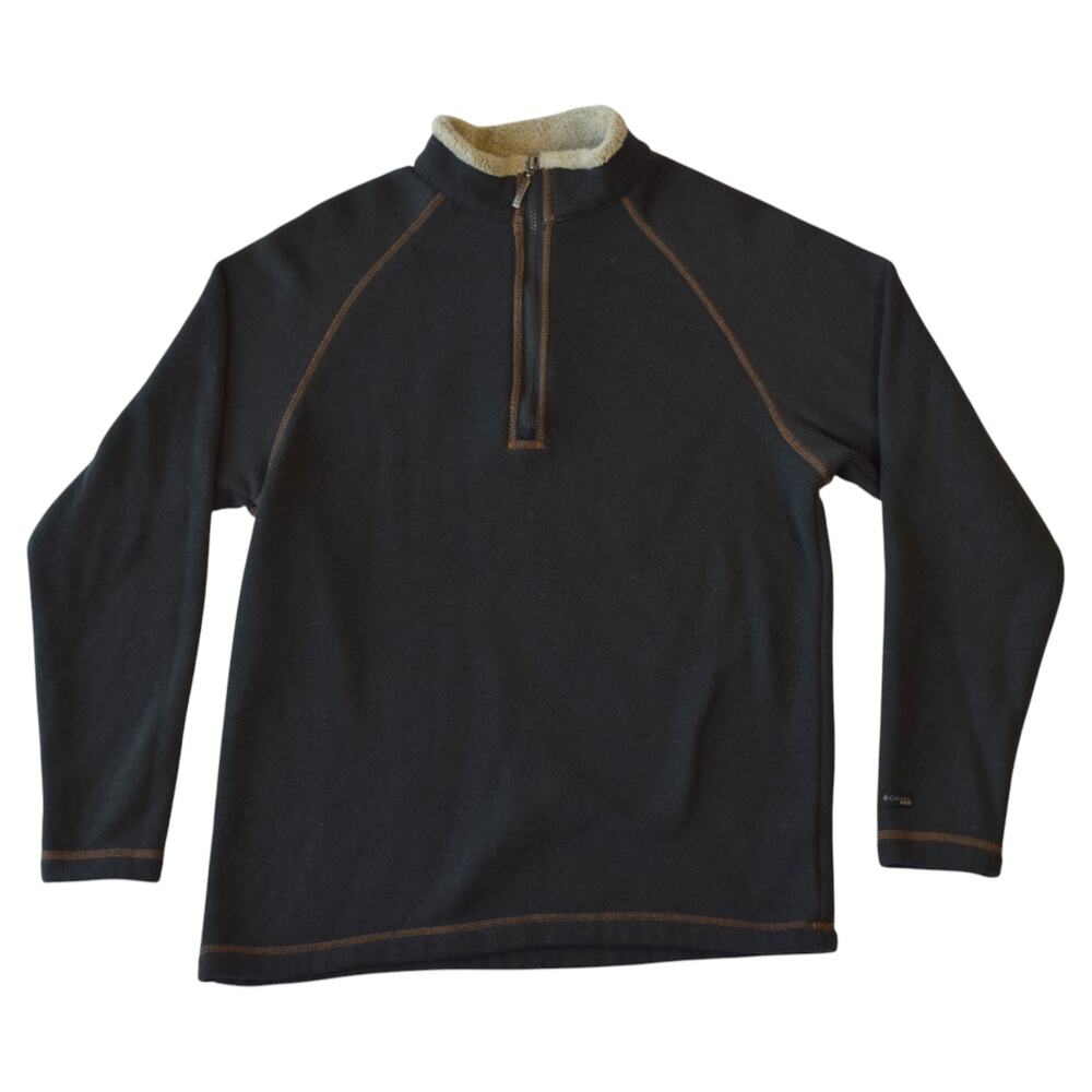 Columbia Men’s Quarter Zip Fleece Pullover Navy Size Large
